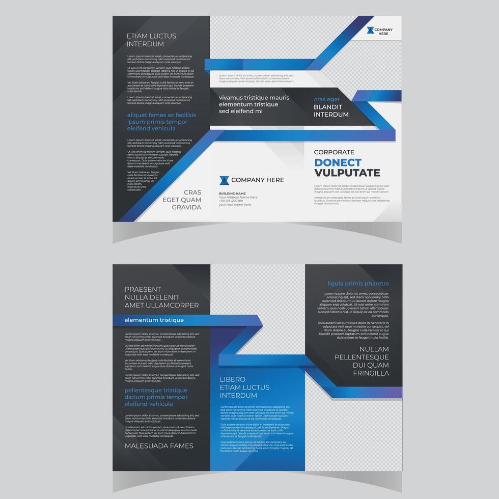 Business Marketing Tri fold brochure design, corporate Business tri fold brochure Template Design. Digital Marketing Agency Tri fold brochure design. vector