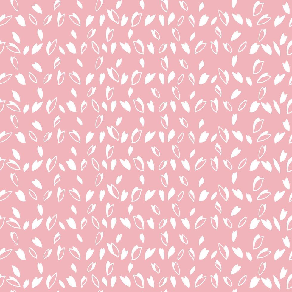 eamless pattern with lines striped in shapes, polka dots. Vector hand drawn sketch simple random drops, snowflakes, circles on a pink background. Template for design, patterned, printing, fabric