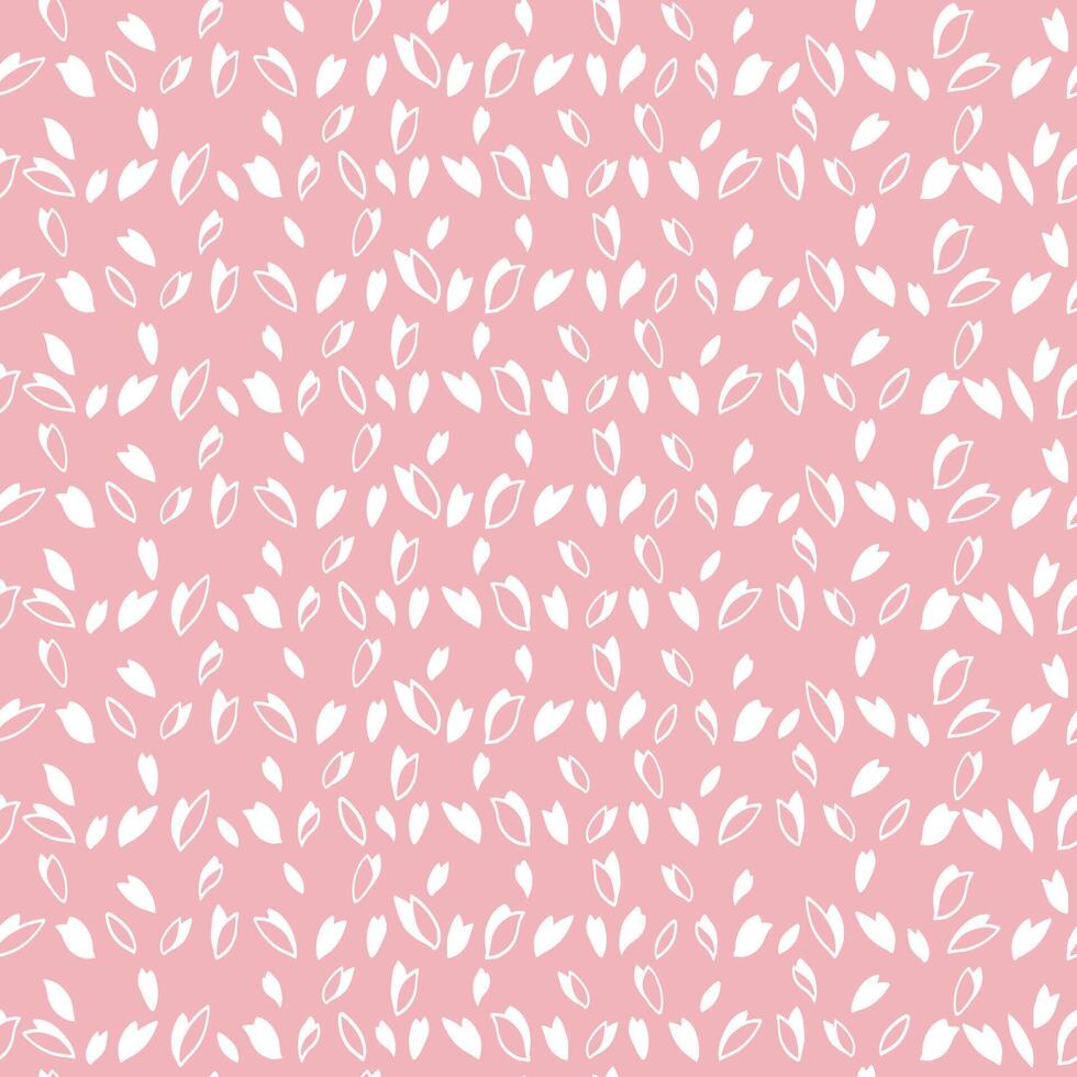 eamless pattern with lines striped in shapes, polka dots. Vector hand drawn sketch simple random drops, snowflakes, circles on a pink background. Template for design, patterned, printing, fabric