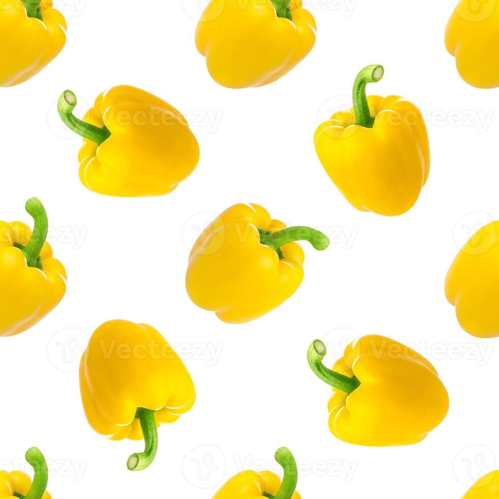 Seamless pattern with Yellow pepper photo
