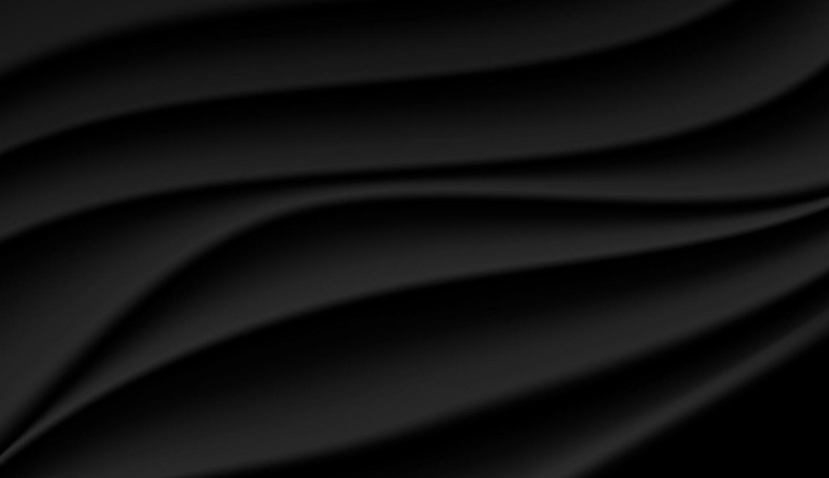negro resumen antecedentes con fluido patrones, oscuro tonos, vector ilustración.