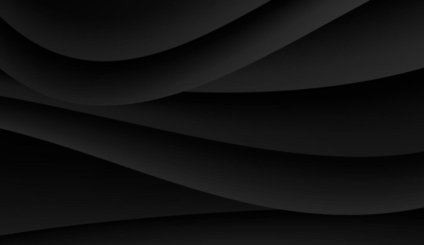 Black abstract background with flowing patterns, dark tones, vector illustration.