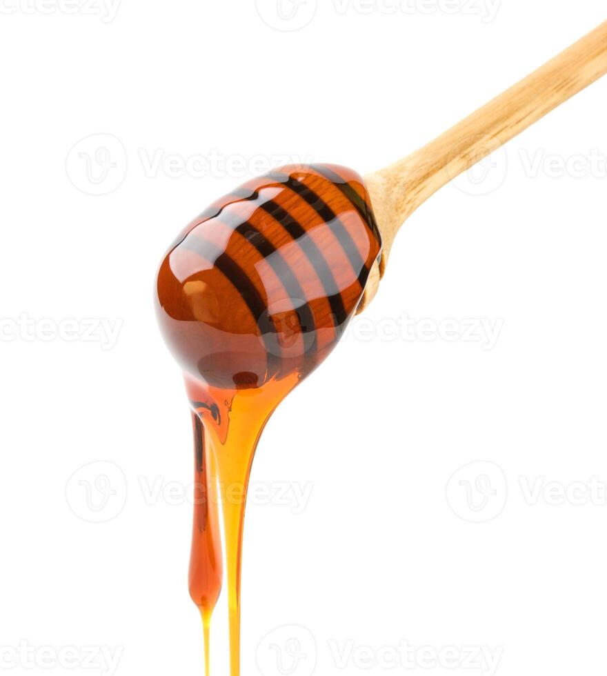 Honey stick isolated on white photo