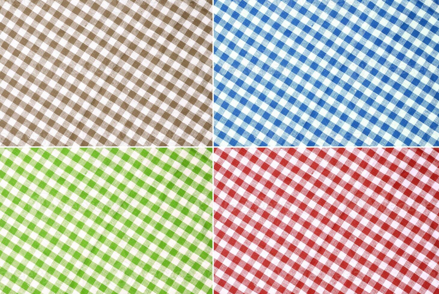 Checkered tablecloth backgrouns photo