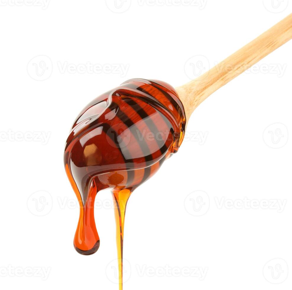 Honey stick isolated on white photo