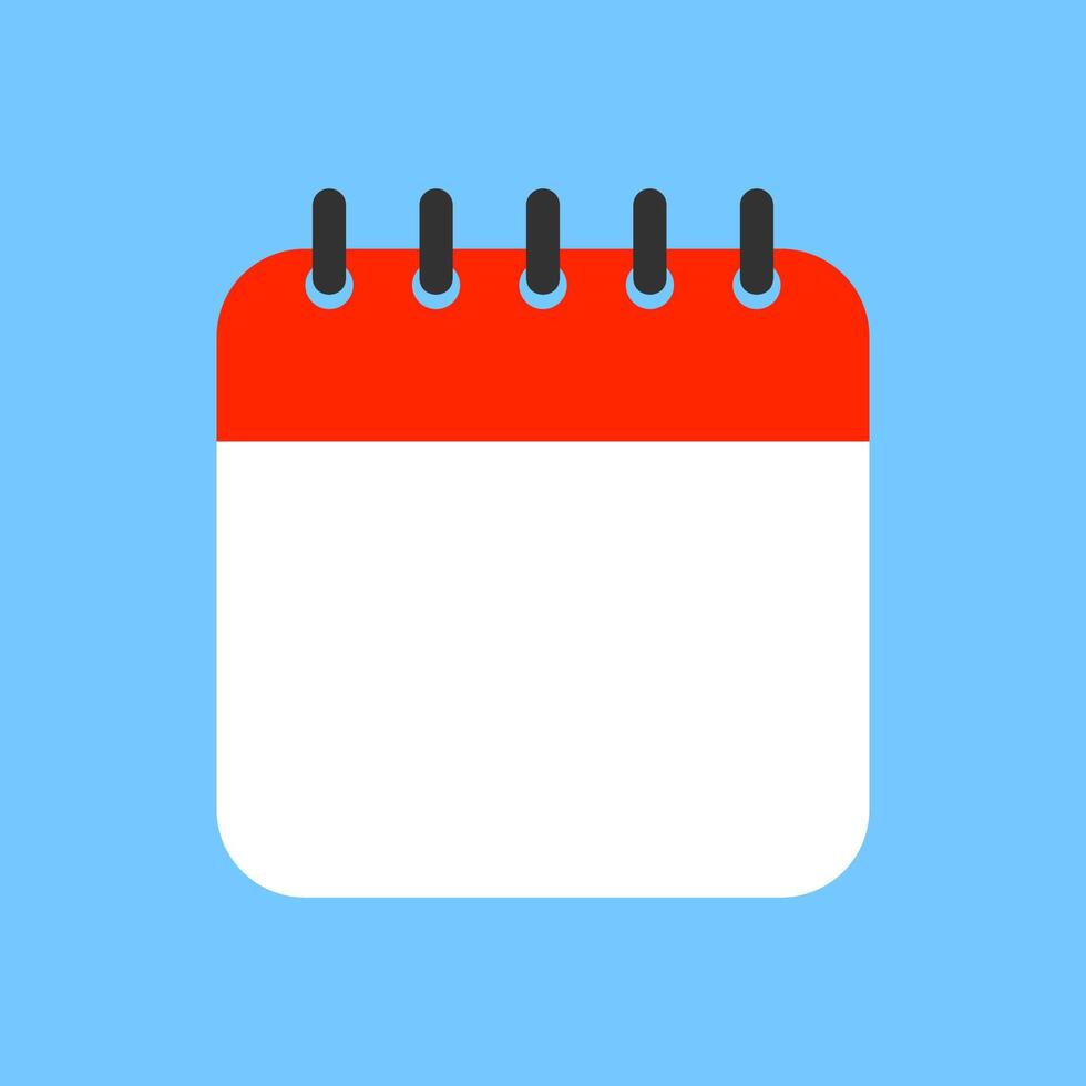 Calendar icon. Month, week, day. Important date. Schedule done. Event day. Deadline time. Vector illustration.