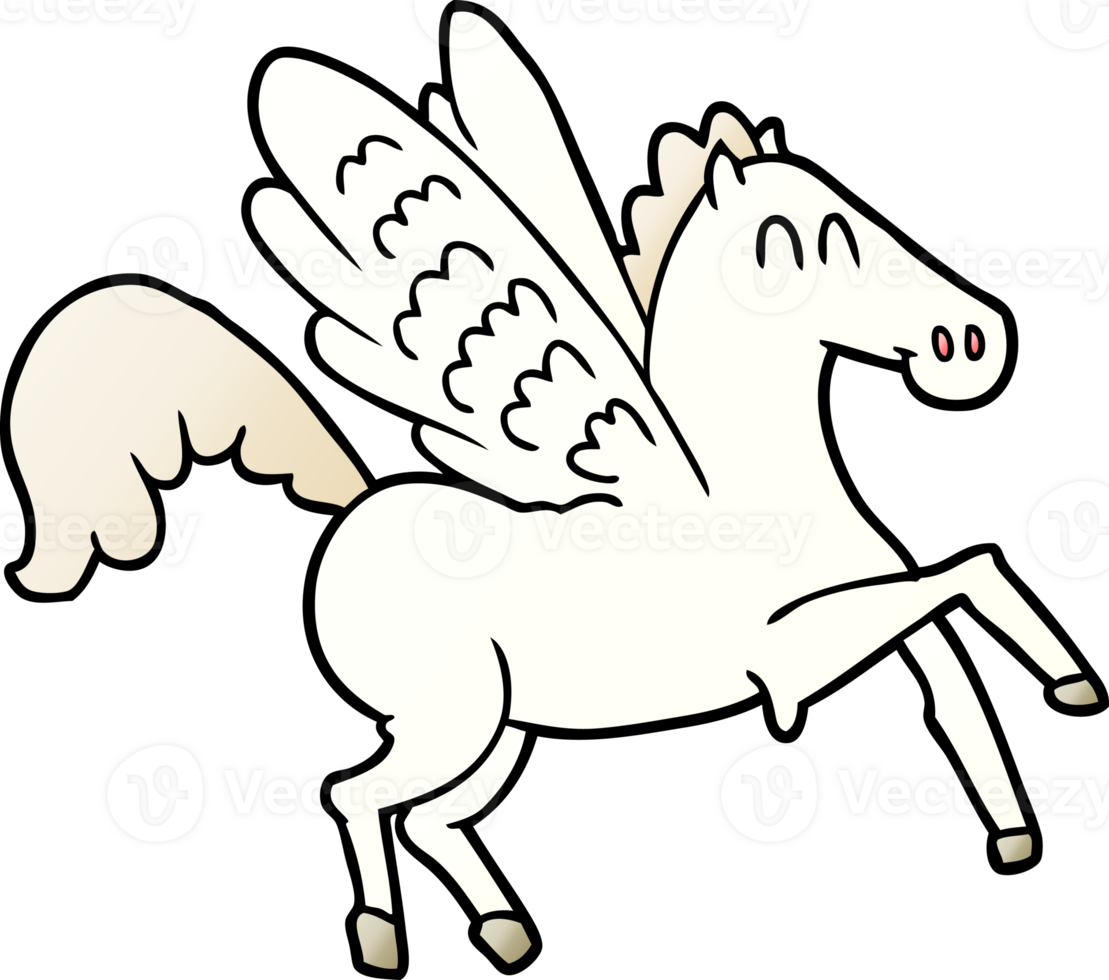 cartoon winged horse png