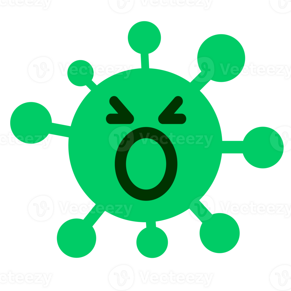 simple shouting virus png