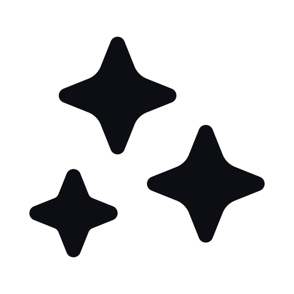 Stars Highlights Icon - Star Symbol vector