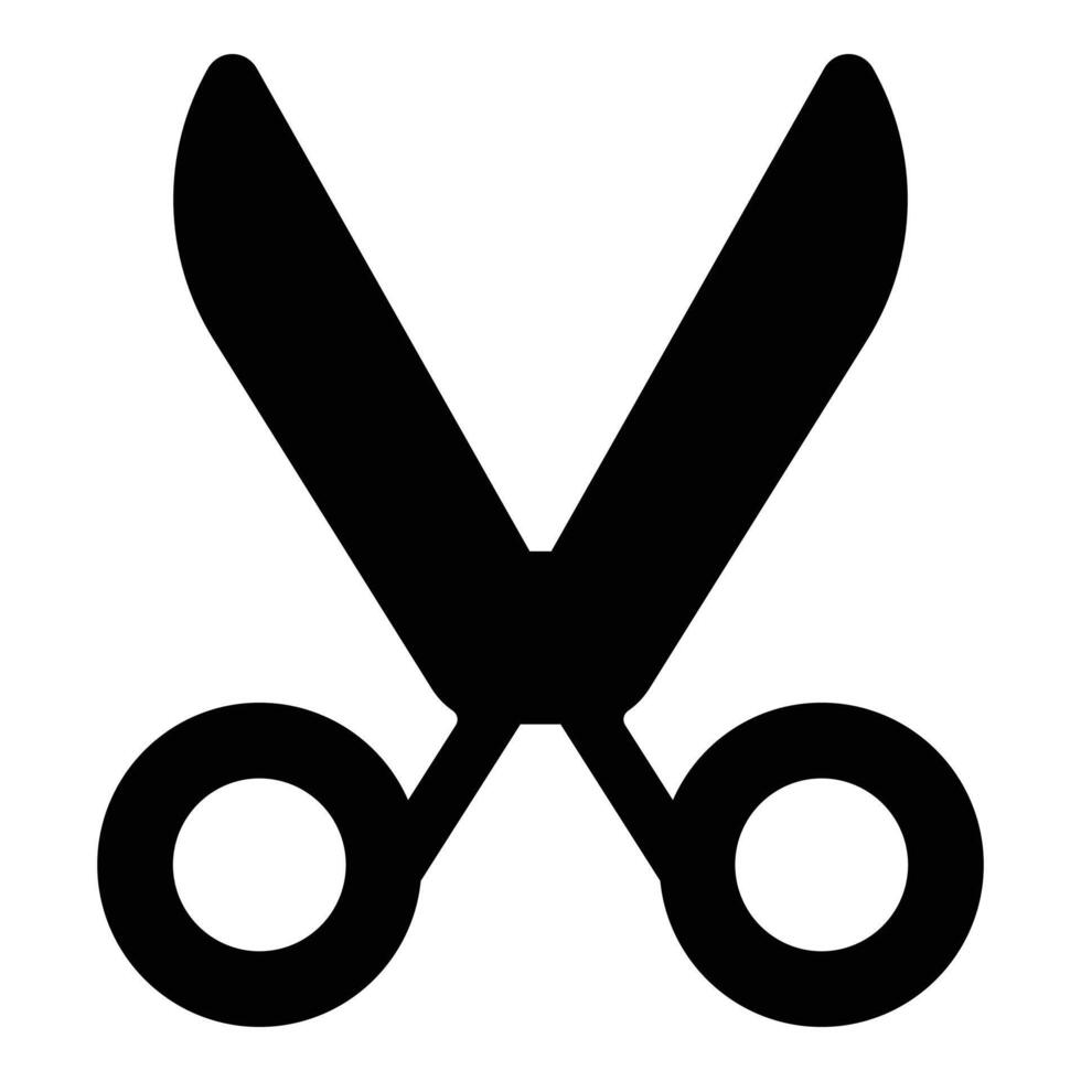 Scissors Icon - Cutting Tool Symbol vector