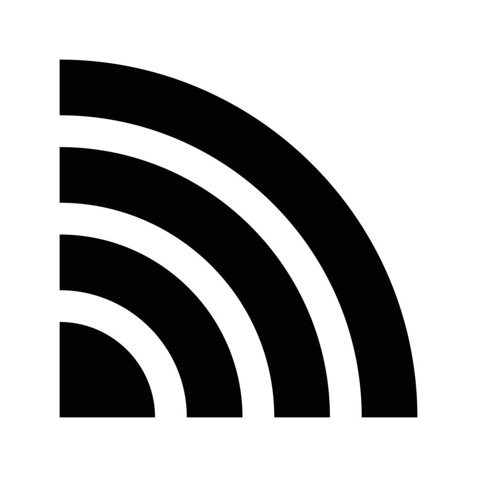 Wifi Signal Icon - Wireless Connection Symbol vector