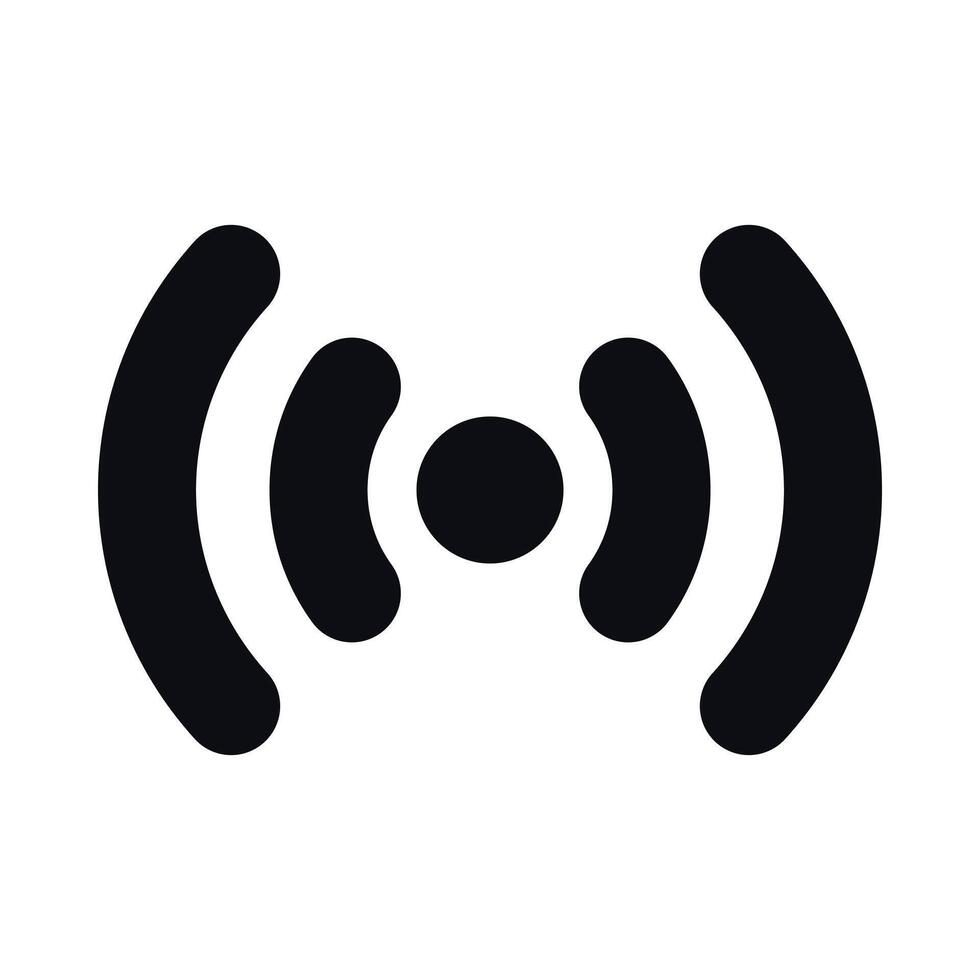 Live Streaming Icon - Broadcasting Symbol vector