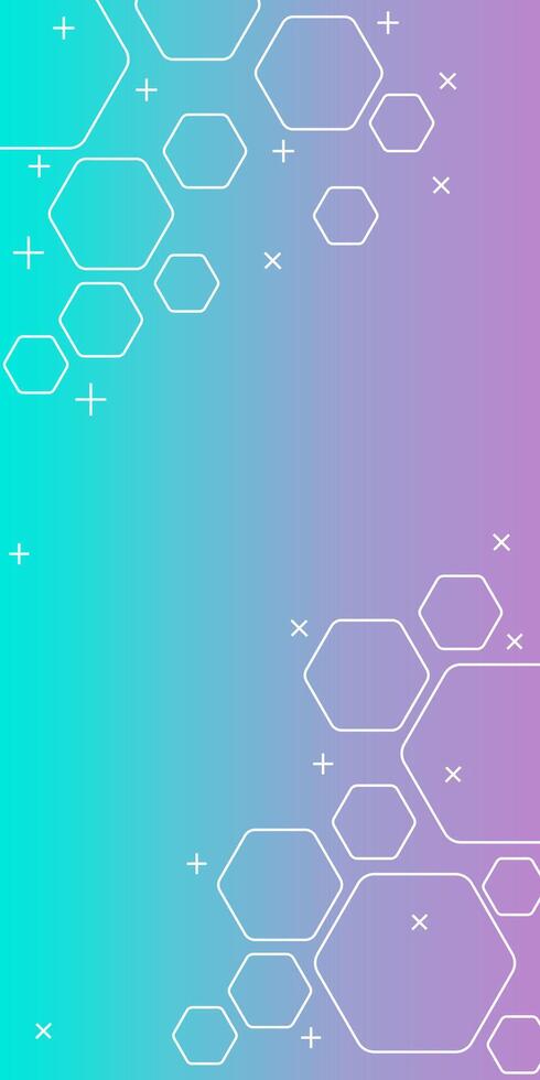 gradient round hexagon shape abstract geometric dynamic for business finance and technology gradient background vector