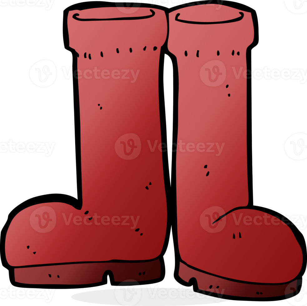 cartoon rubber boots png