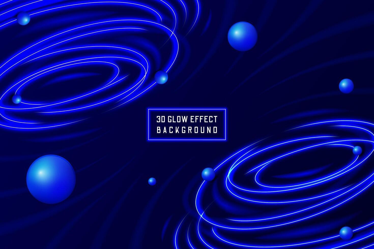 3d Glow Neon Motion Effect Background vector