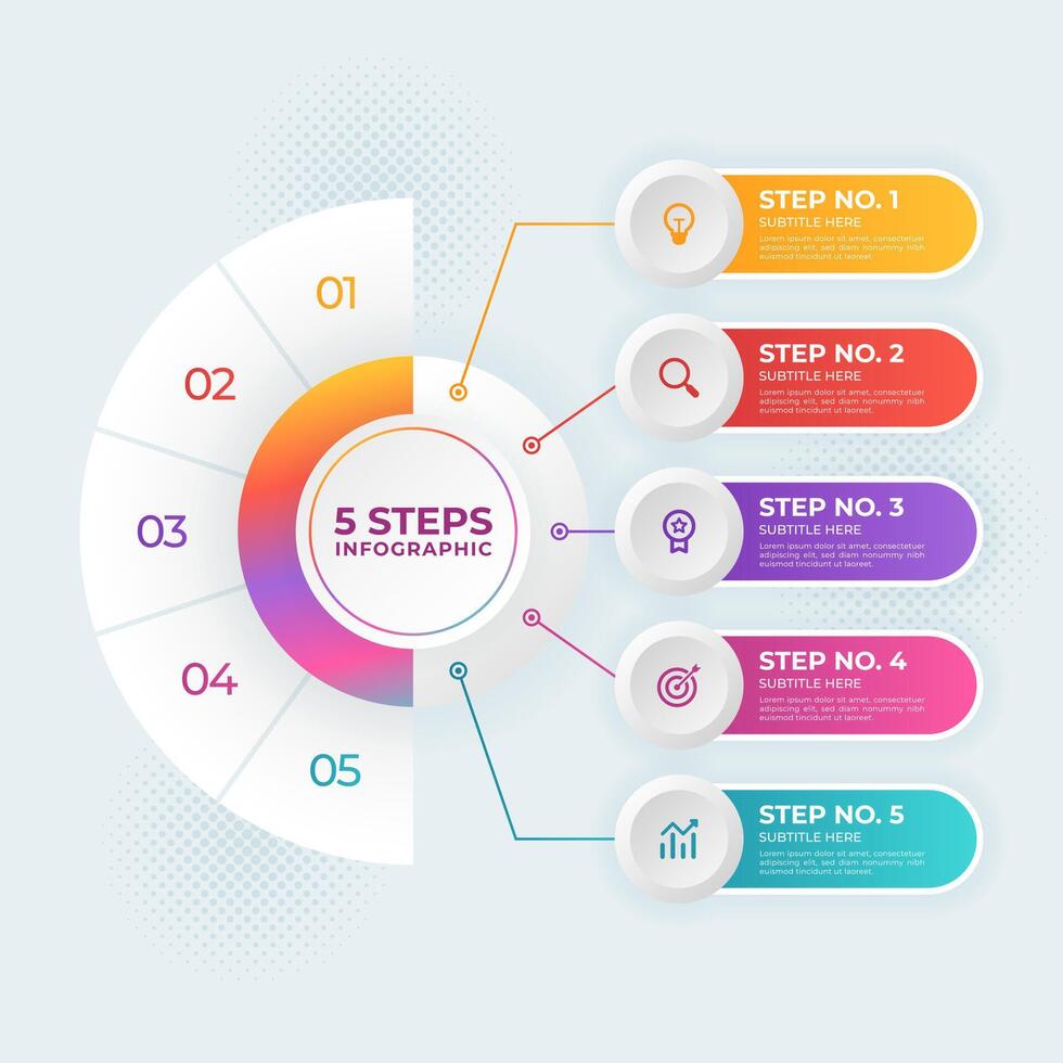 Step-Step to Start Business Infographic Template vector