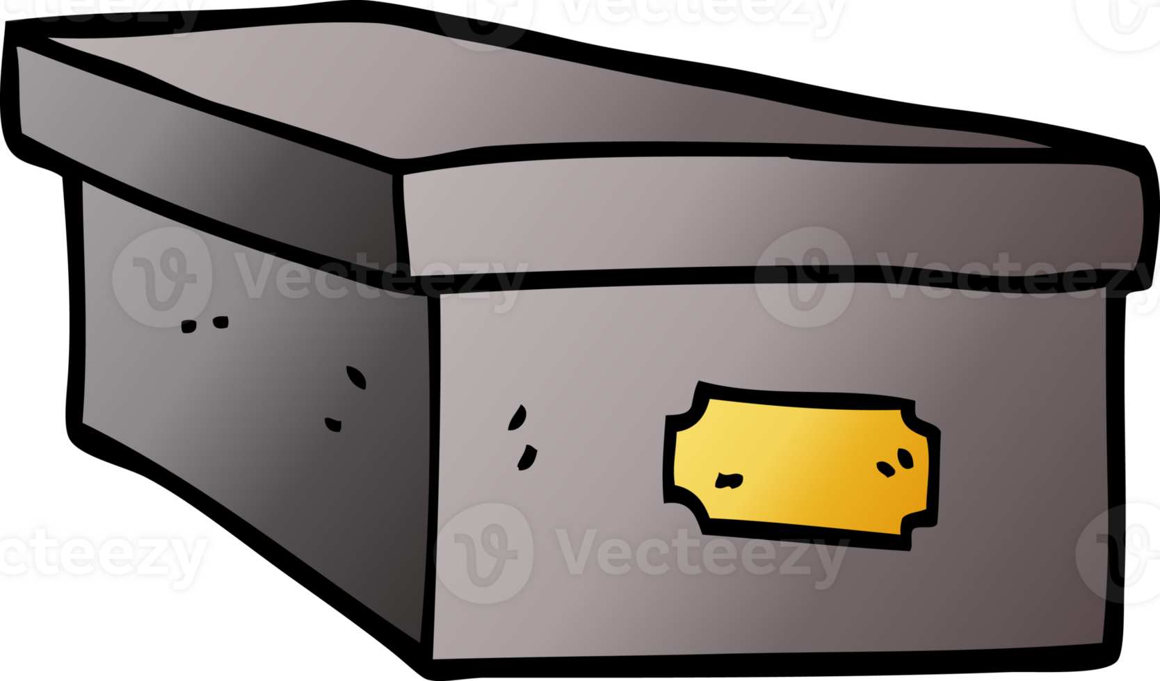 cartoon doodle office filing box png