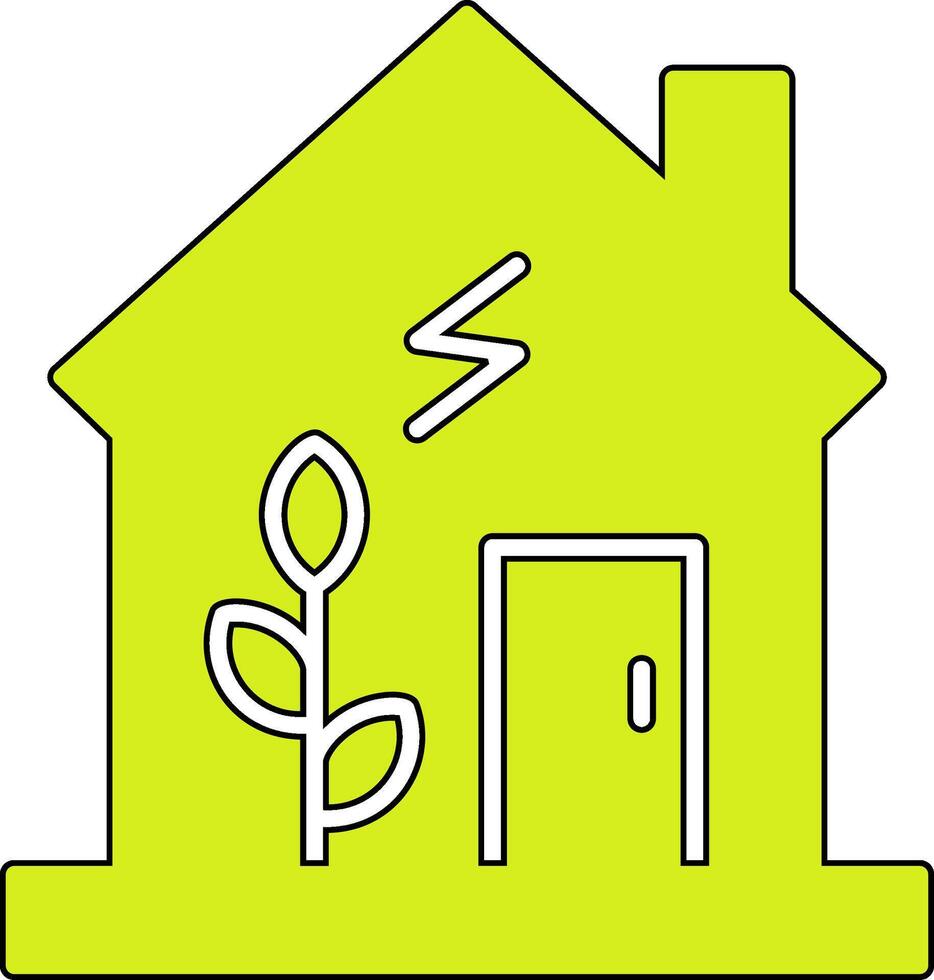 Green House Vector Icon