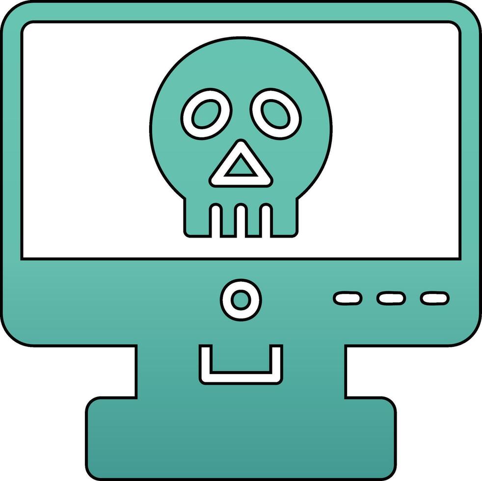 Computer Hacking Vector Icon