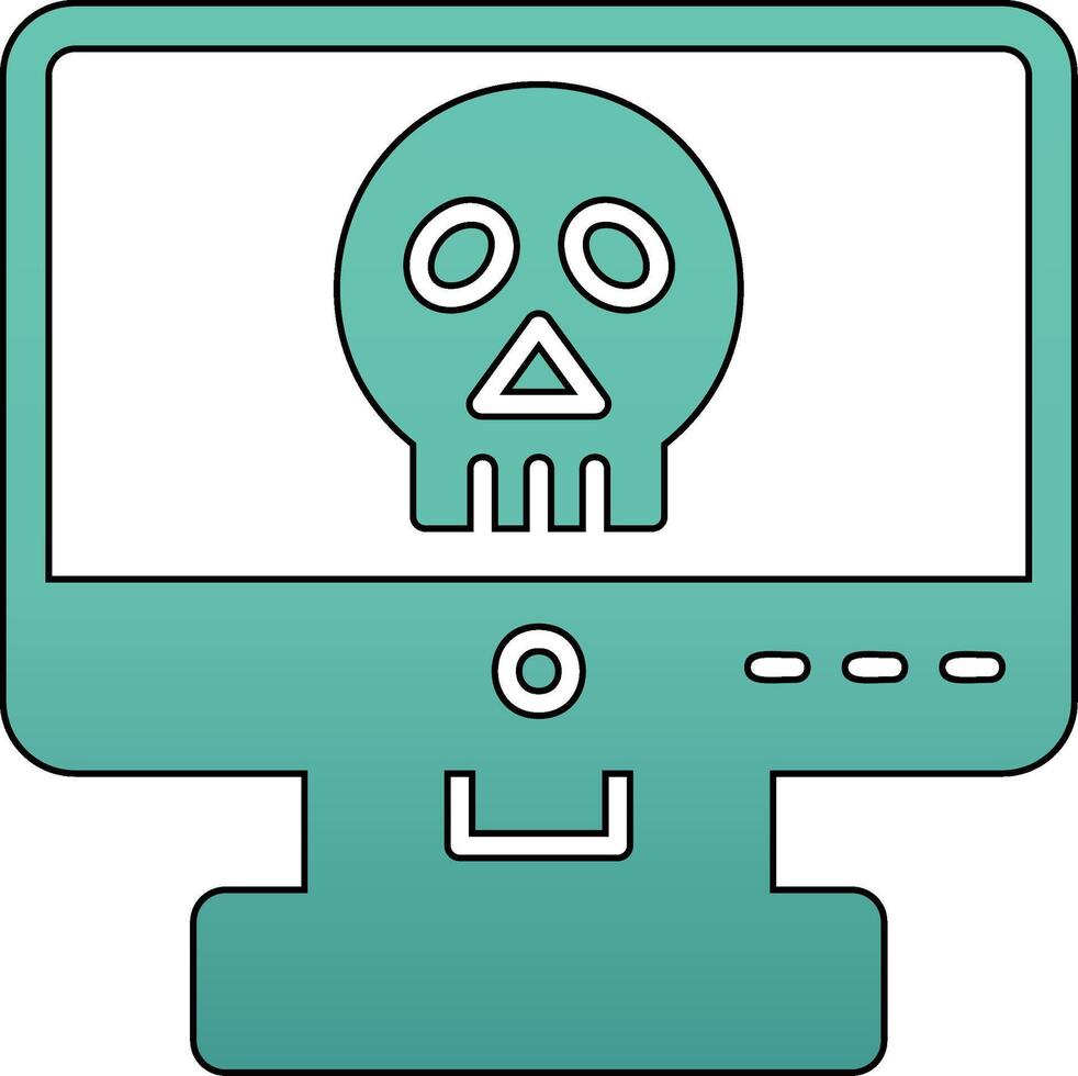 icono de vector de piratería informática