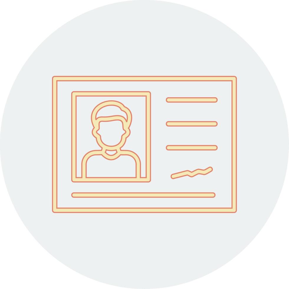 Identification Card Vector Icon