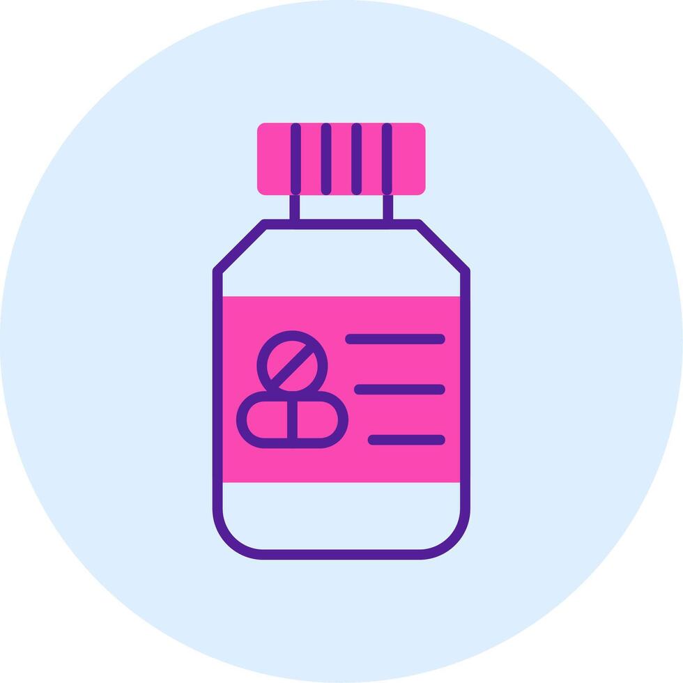 Pills Bottle Vector Icon