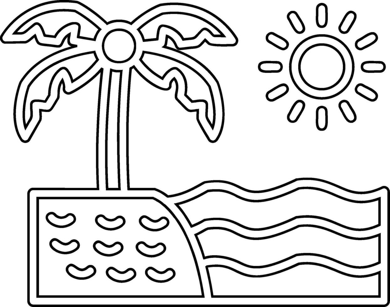 Beach Vector Icon