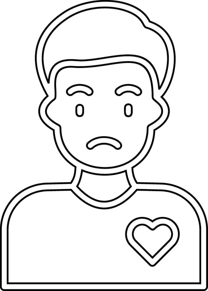 Volunteer Man Vector Icon