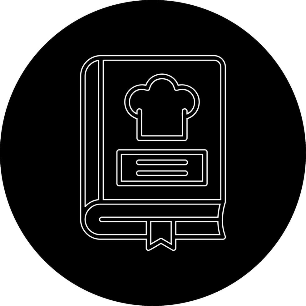 icono de vector de libro de recetas