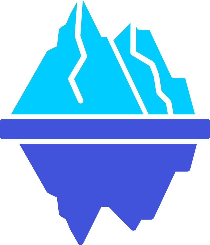 icono de vector de iceberg