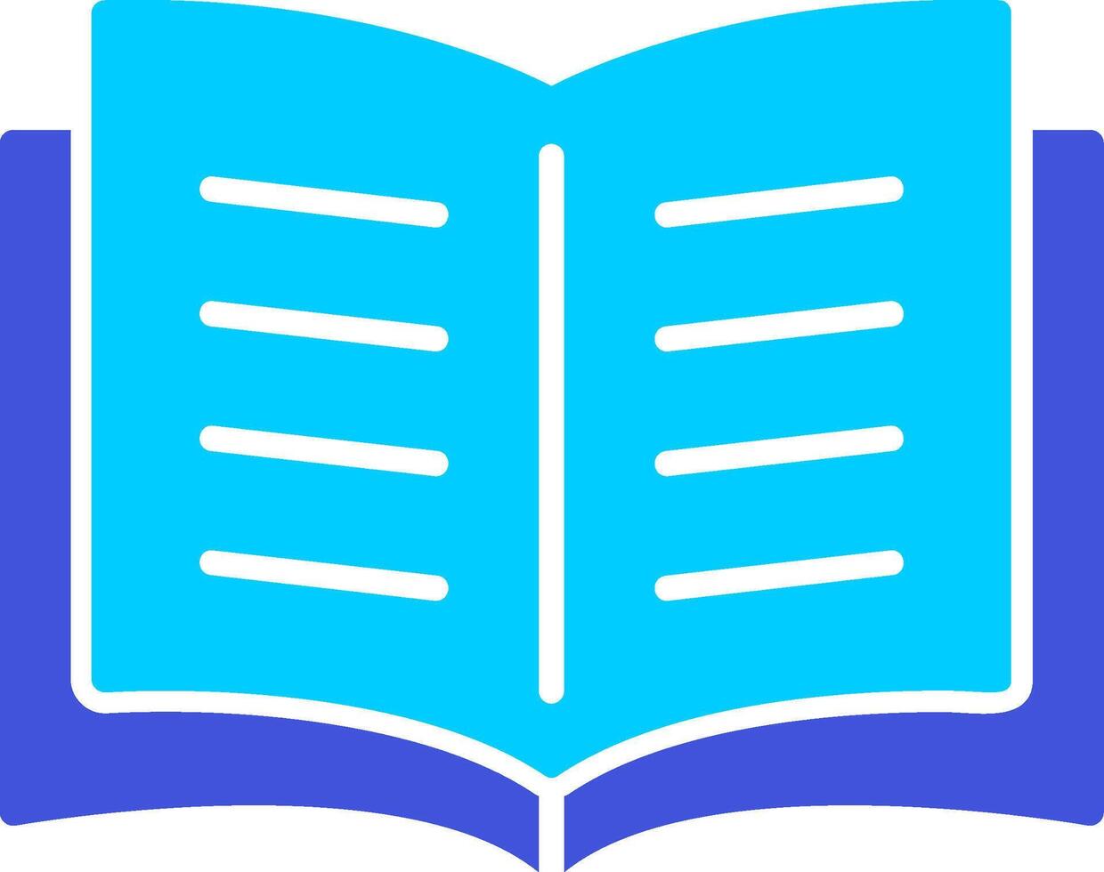 Open Book Vector Icon