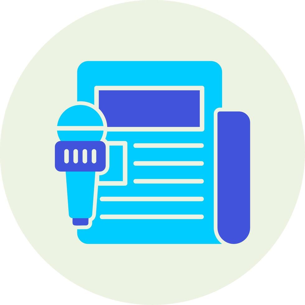 News Report Vector Icon