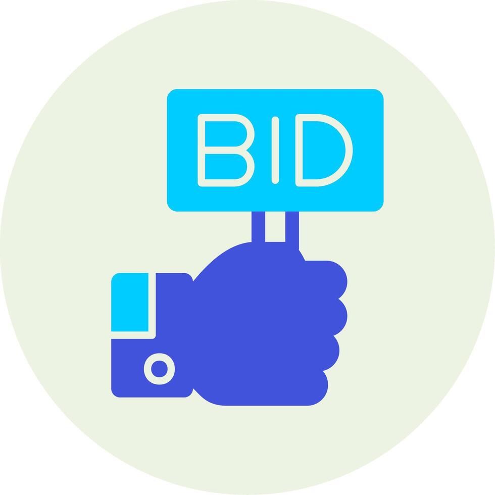 Bid Vector Icon