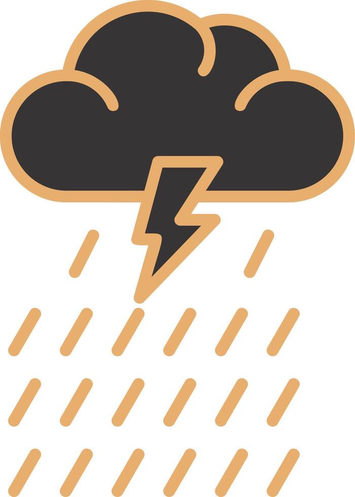 icono de vector de lluvia