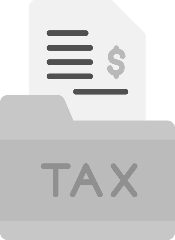impuesto carpeta vector icono