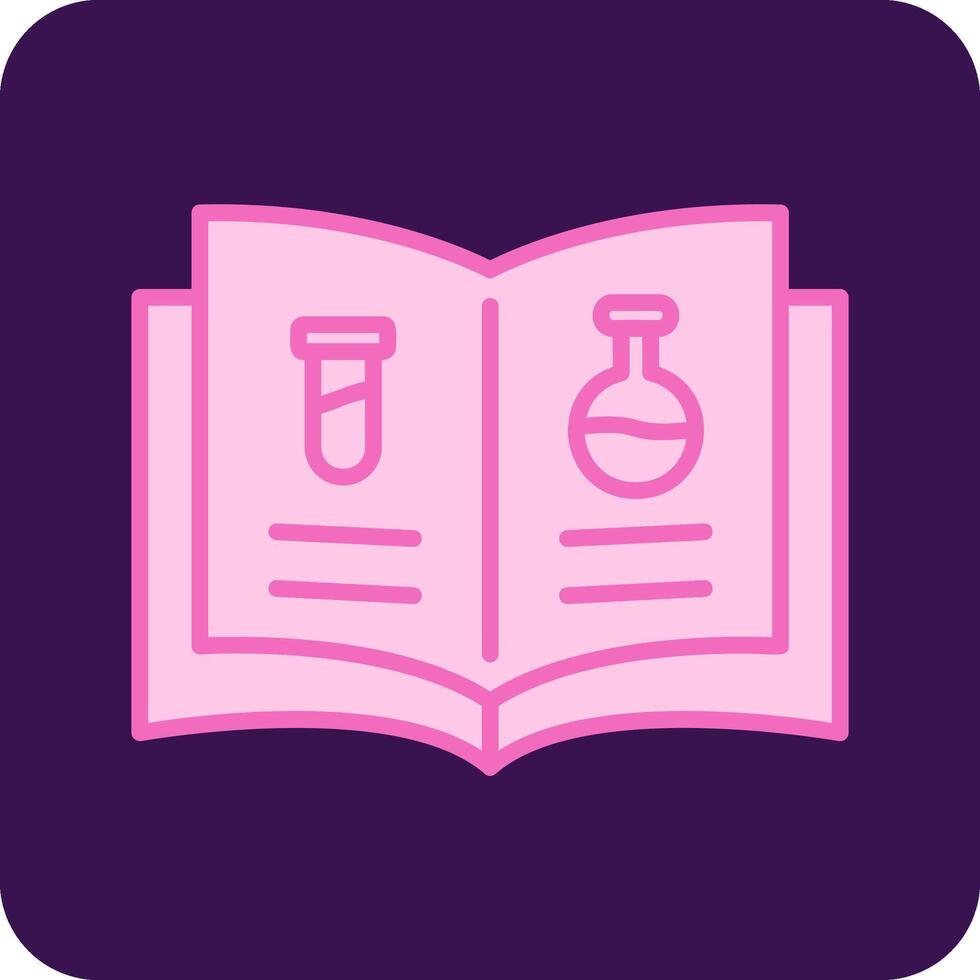 Ciencias libro vector icono