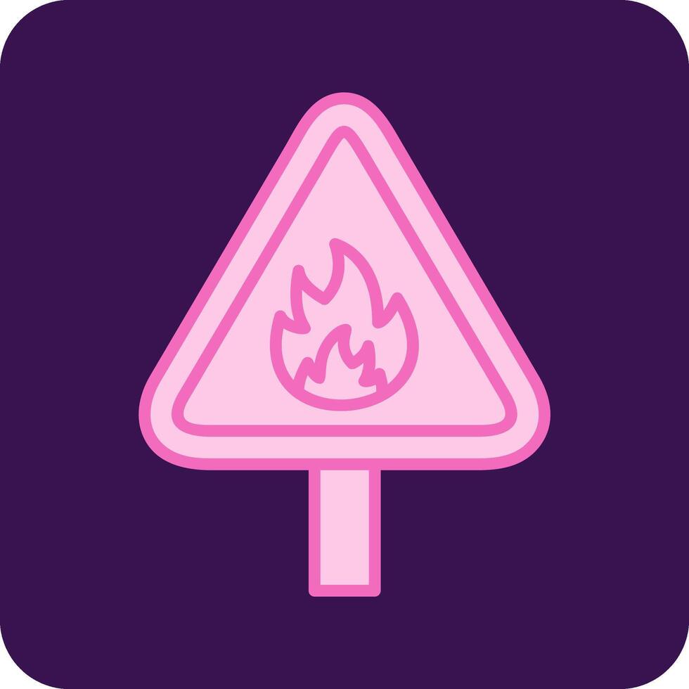 Flammable Vector Icon