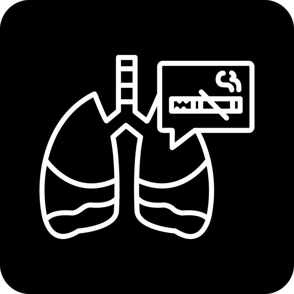 icono de vector de pulmones