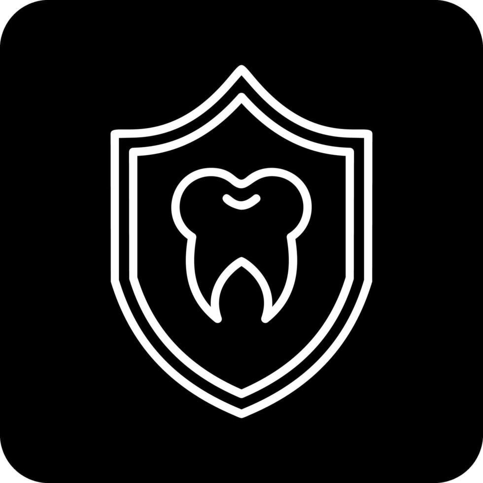 icono de vector de protección dental