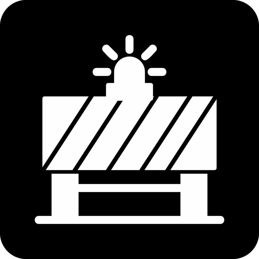 Road Barrier Vector Icon