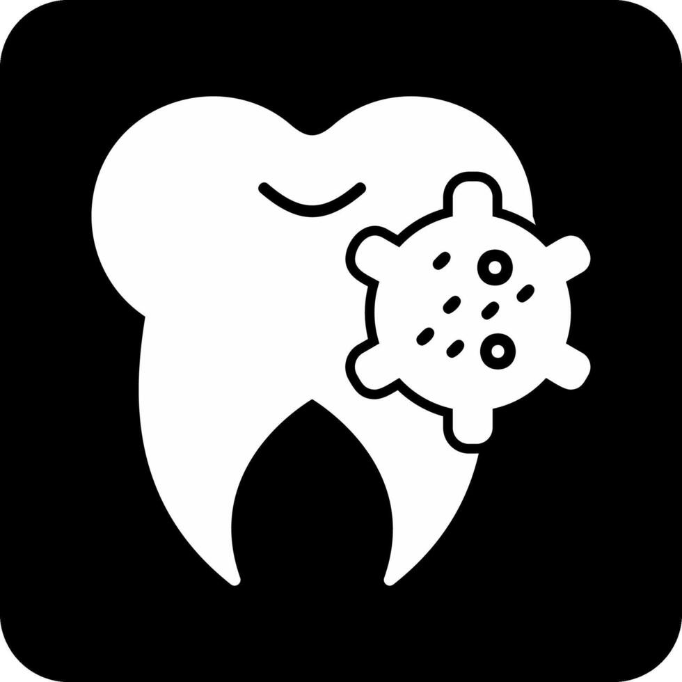 icono de vector de bacterias