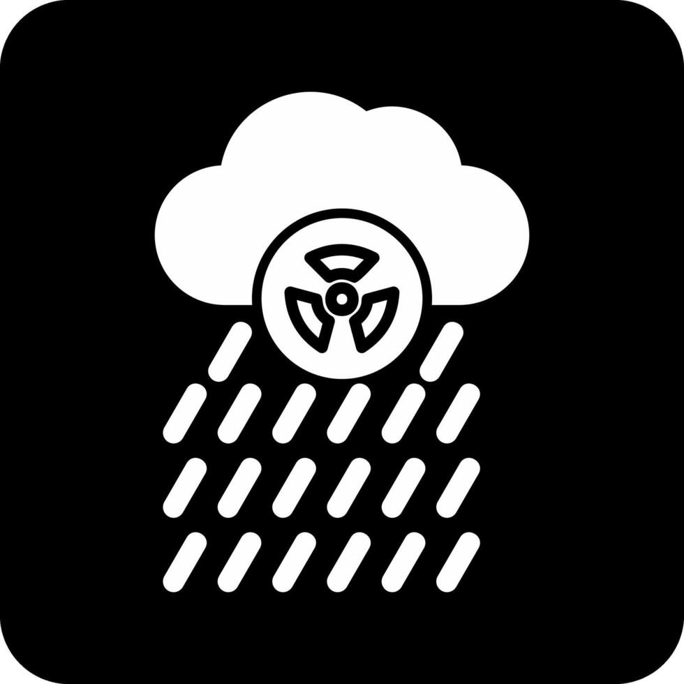 icono de vector de lluvia ácida