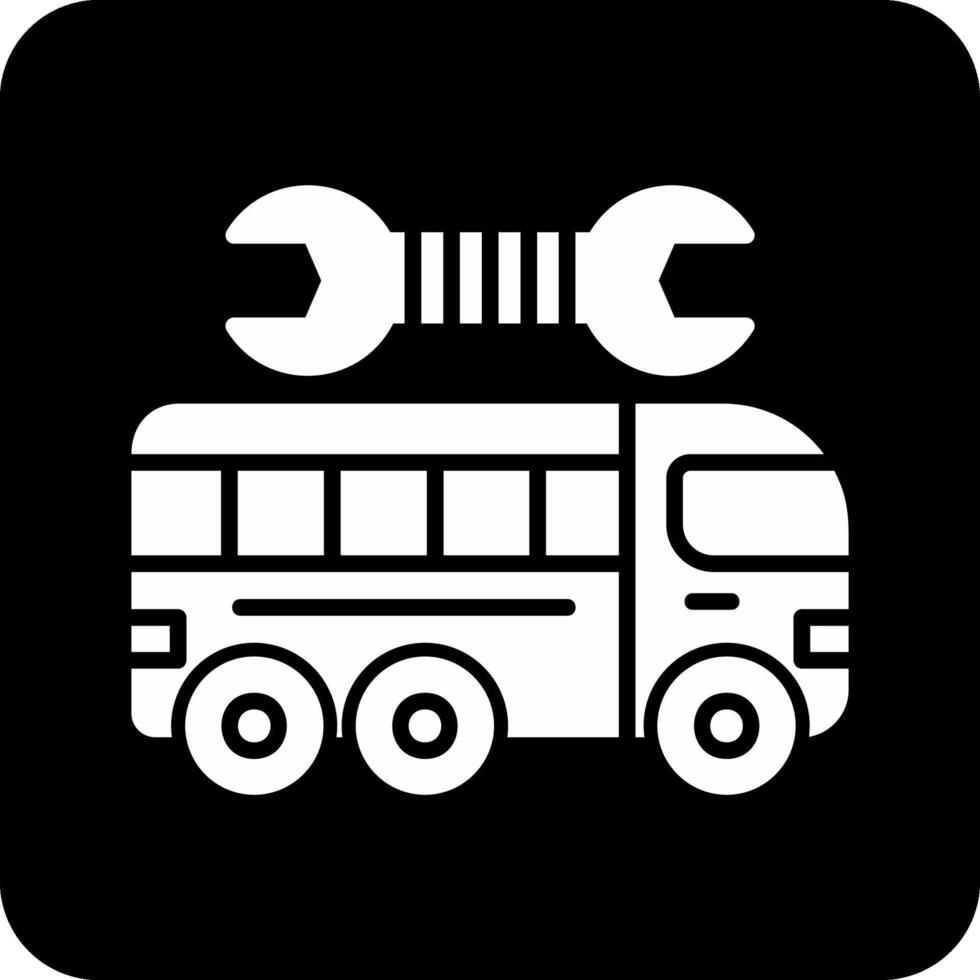 Repairing Bus Vector Icon