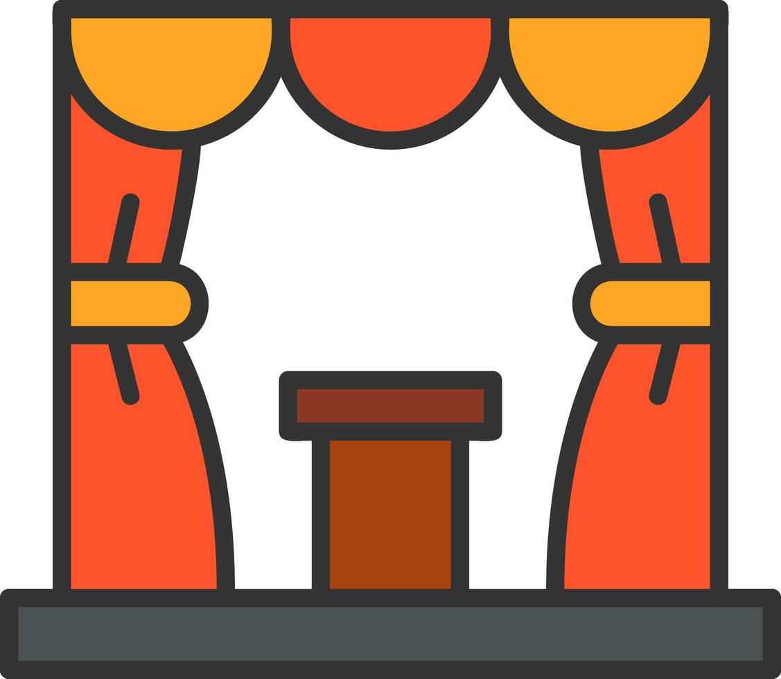 Stage Vector Icon