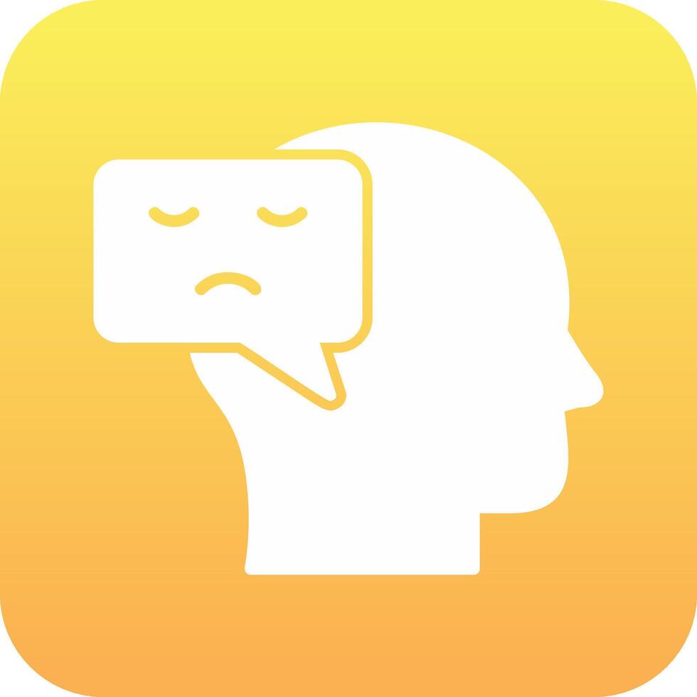Negative Thinking Vector Icon