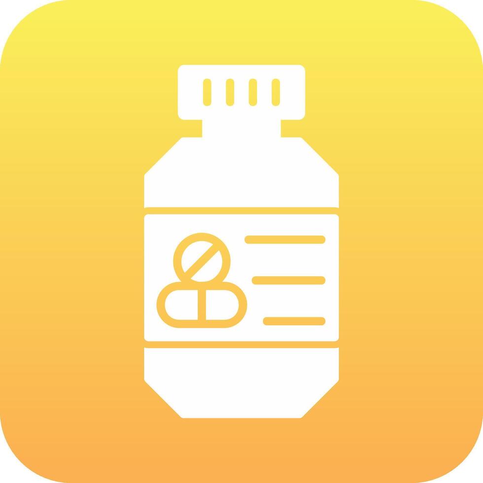 Pills Bottle Vector Icon