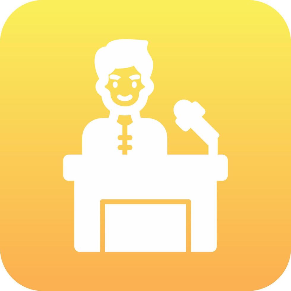 Press Conference Vector Icon