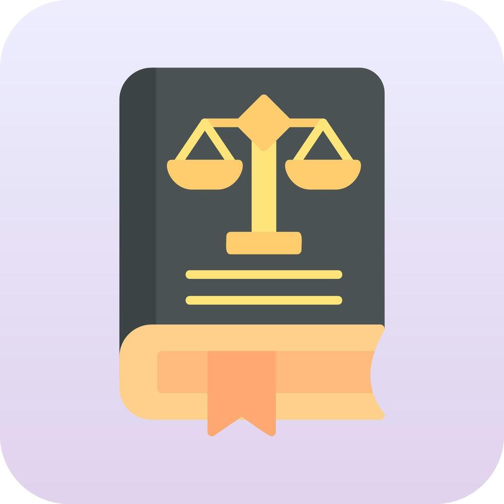Law Book Vector Icon