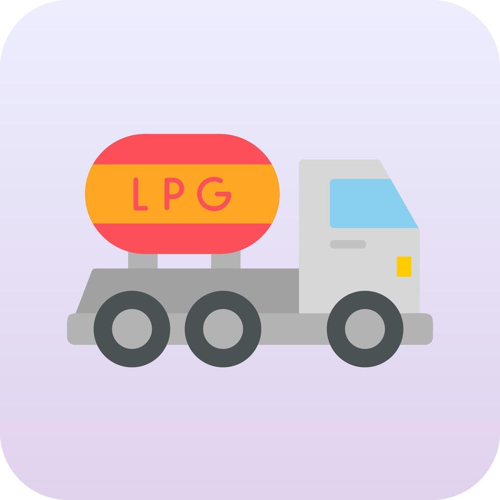 Gas Truck Vector Icon