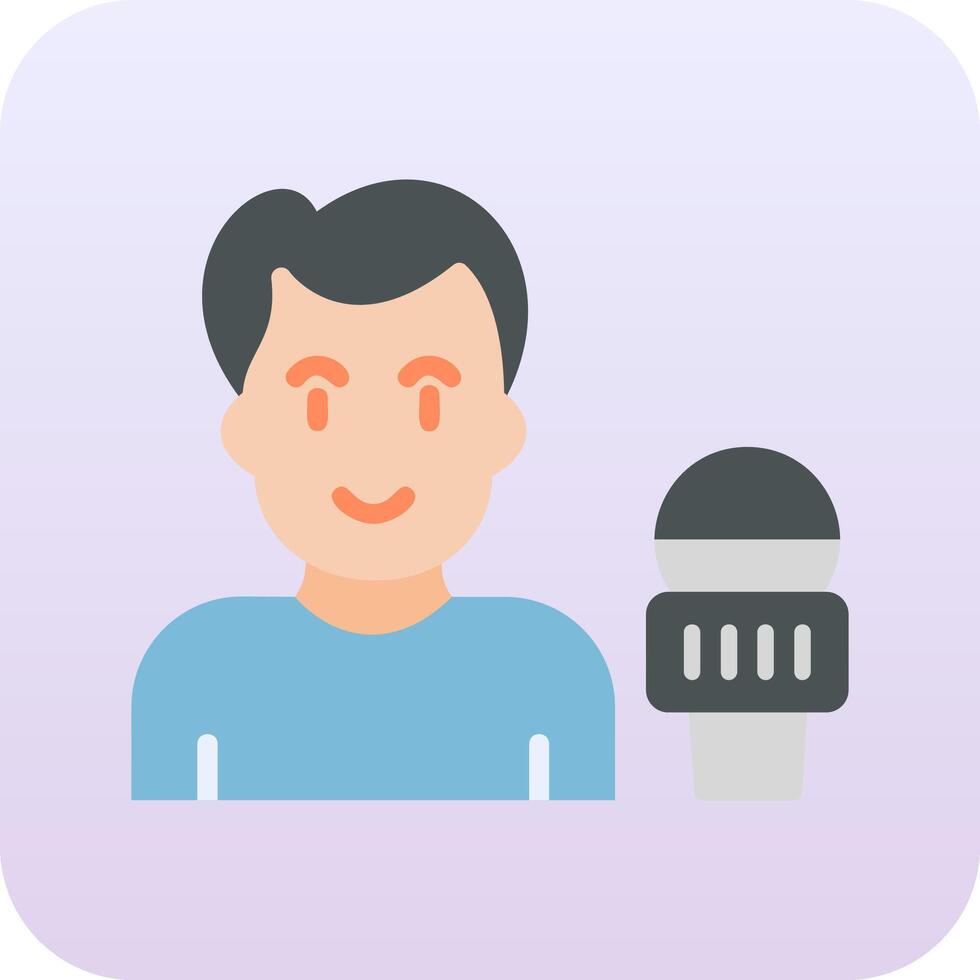 News reporter Vector Icon